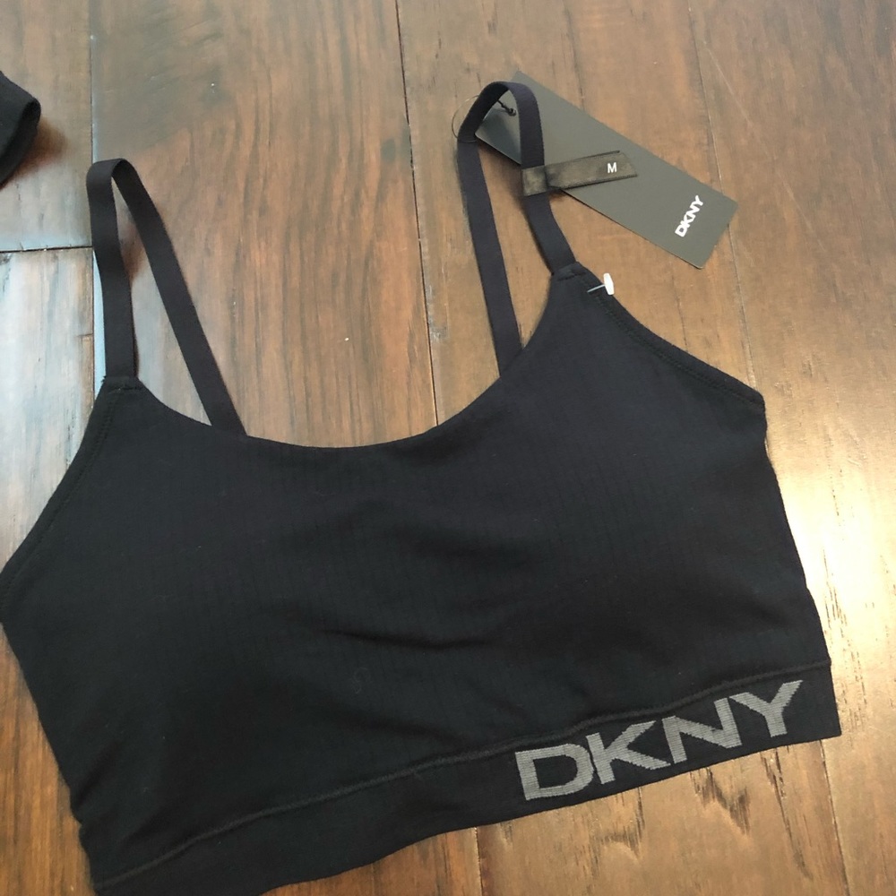 DKNY Rib Knit Scoop bra - Picture 2 of 9